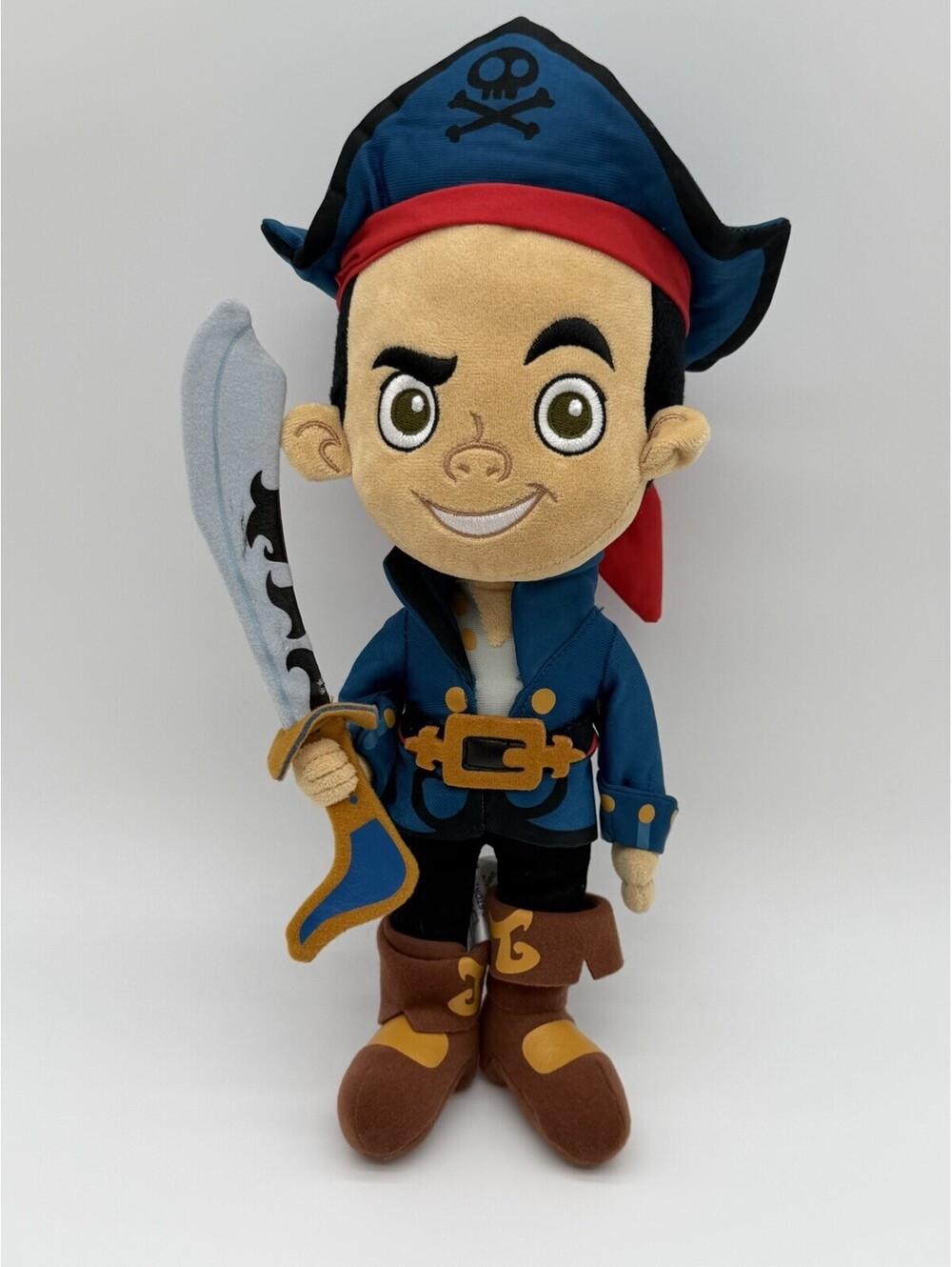 Disney's Jake And the Neverland Pirates 12" Soft Plush Captain Jake Doll Stuffed